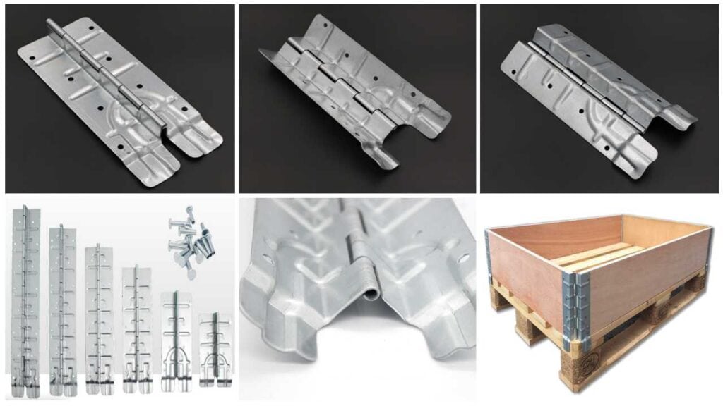 pallet collar hinges surface application