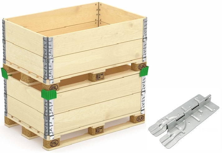 pallet collar hinges