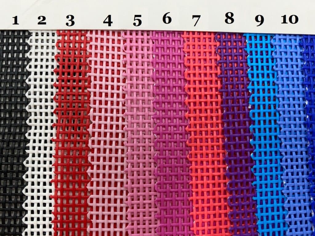 plastic fabric color chart 1