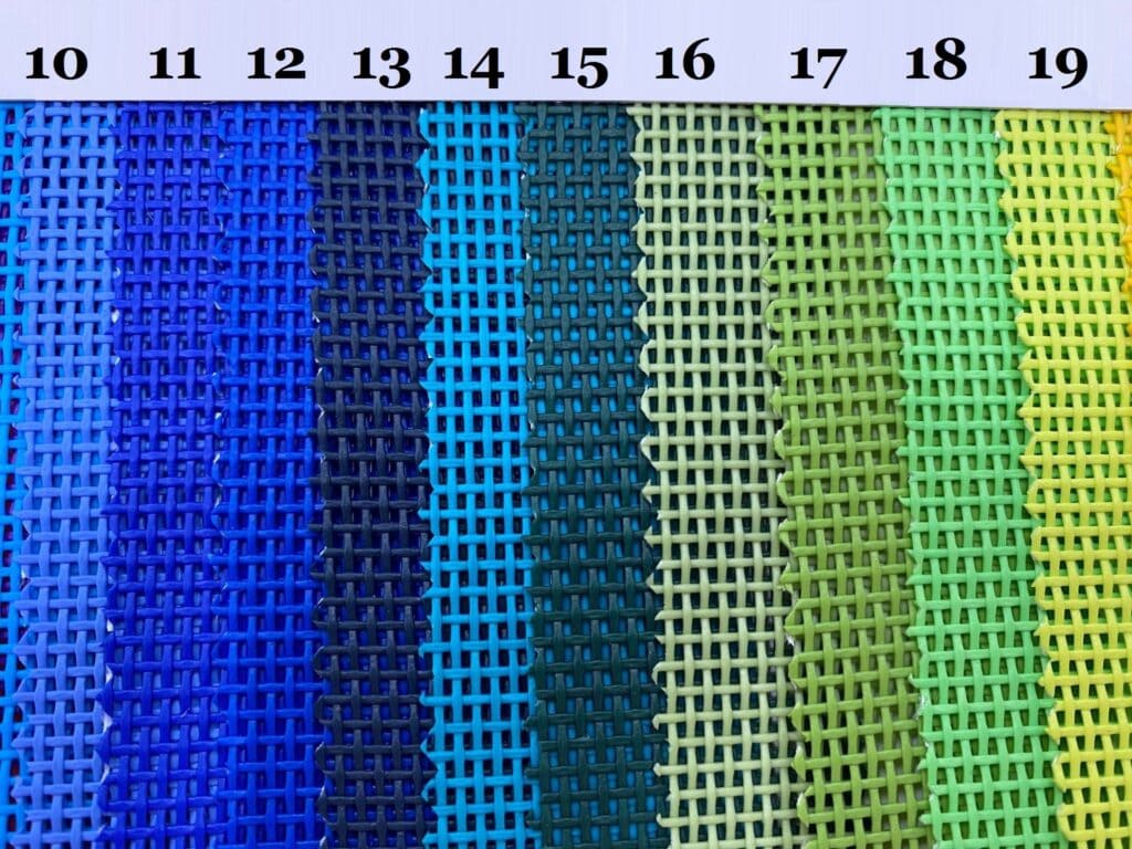 plastic fabric color chart 2