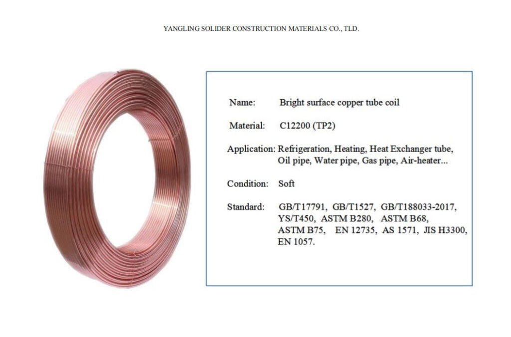 coiled copper tubing