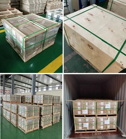wooden crate hinges in packing