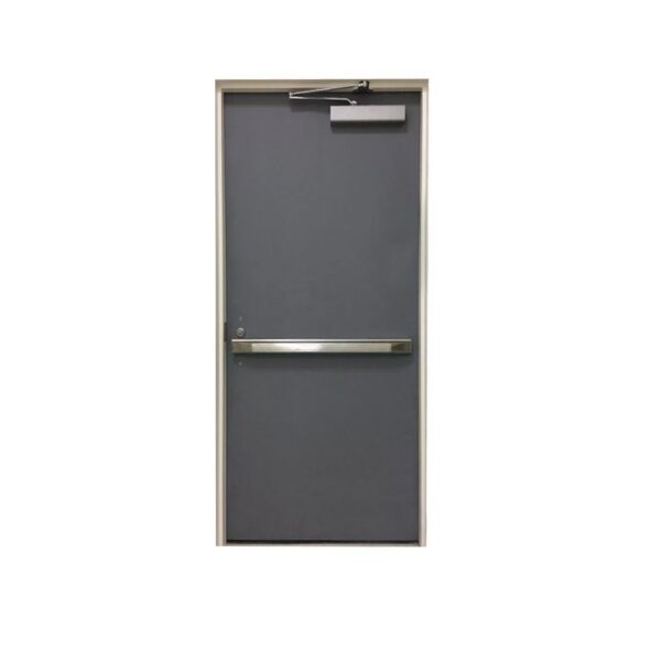 A Class Steel Fire Door 55mm For Apartment With Glass Window Single ...